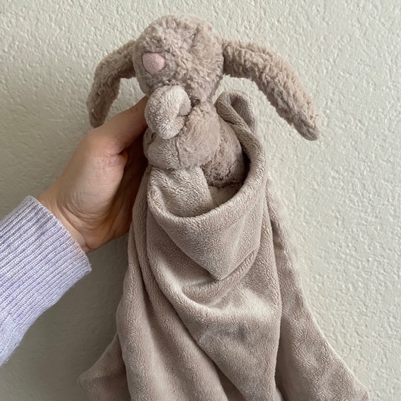 Jellycat Other - Jellycat Lovey Bashful Bunny beige tan Security Blanket Soother Rabbit Soft
